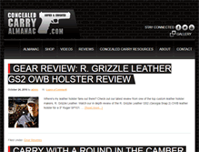 Tablet Screenshot of concealedcarryalmanac.com